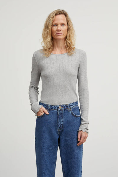 Edie Bluse • Grey Melange