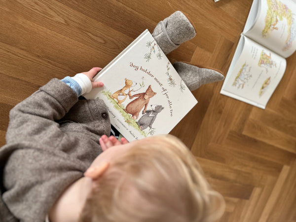 Jeg holder mest af jer alle tre • Børnebog