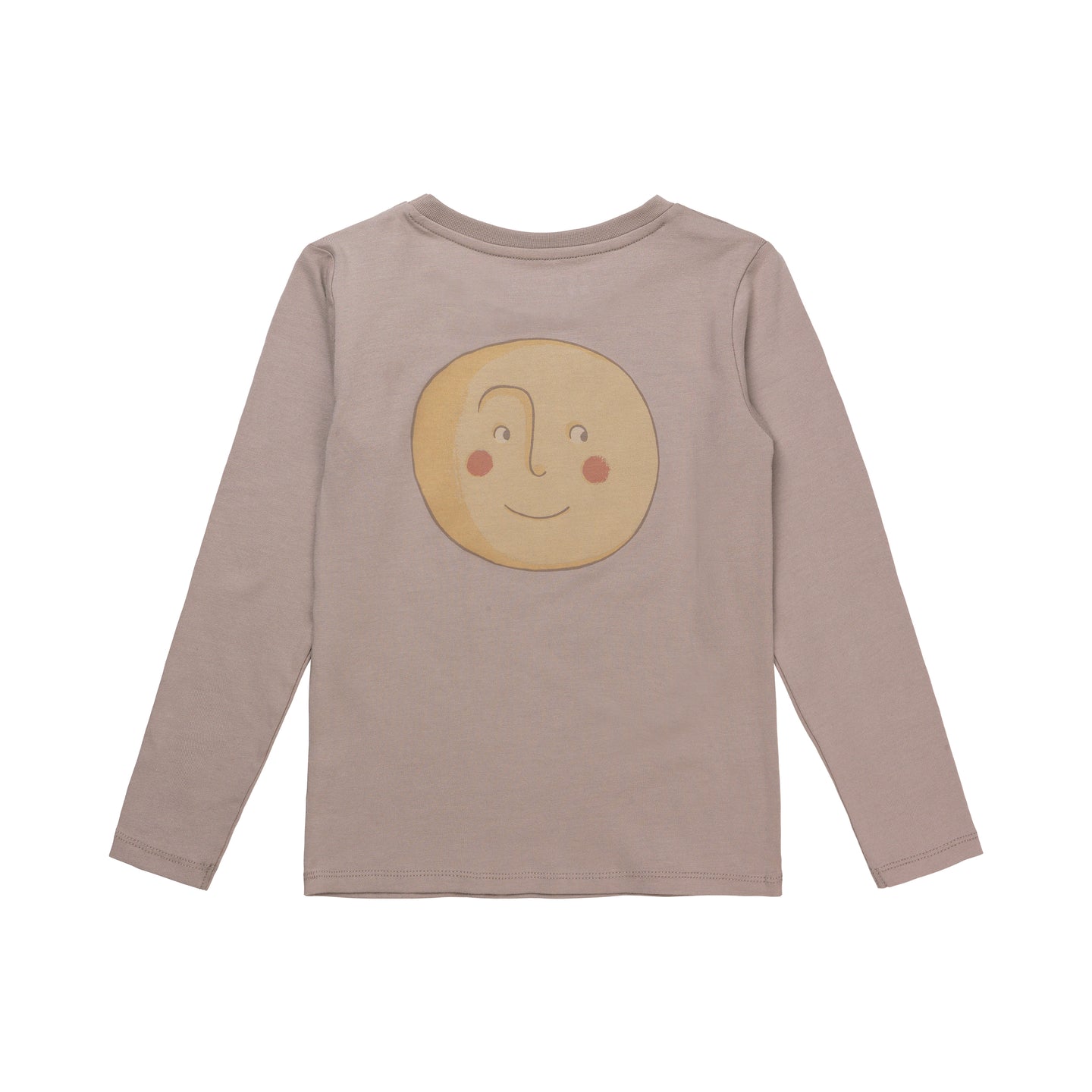 Langærmet T-shirt til børn med måne