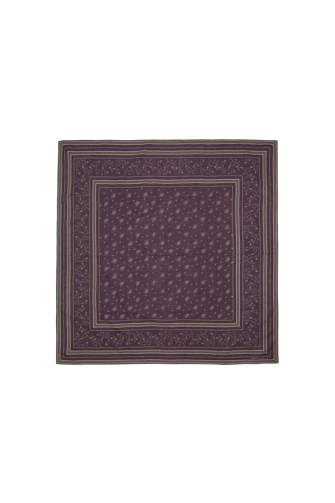 Skall Studio • Classic scarf (Violet/Oatmeal)