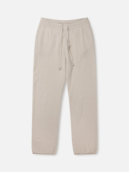Cashmere straight sweatpants i farven trench