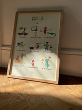 Indlæs billede til gallerivisning Girls can plakat
