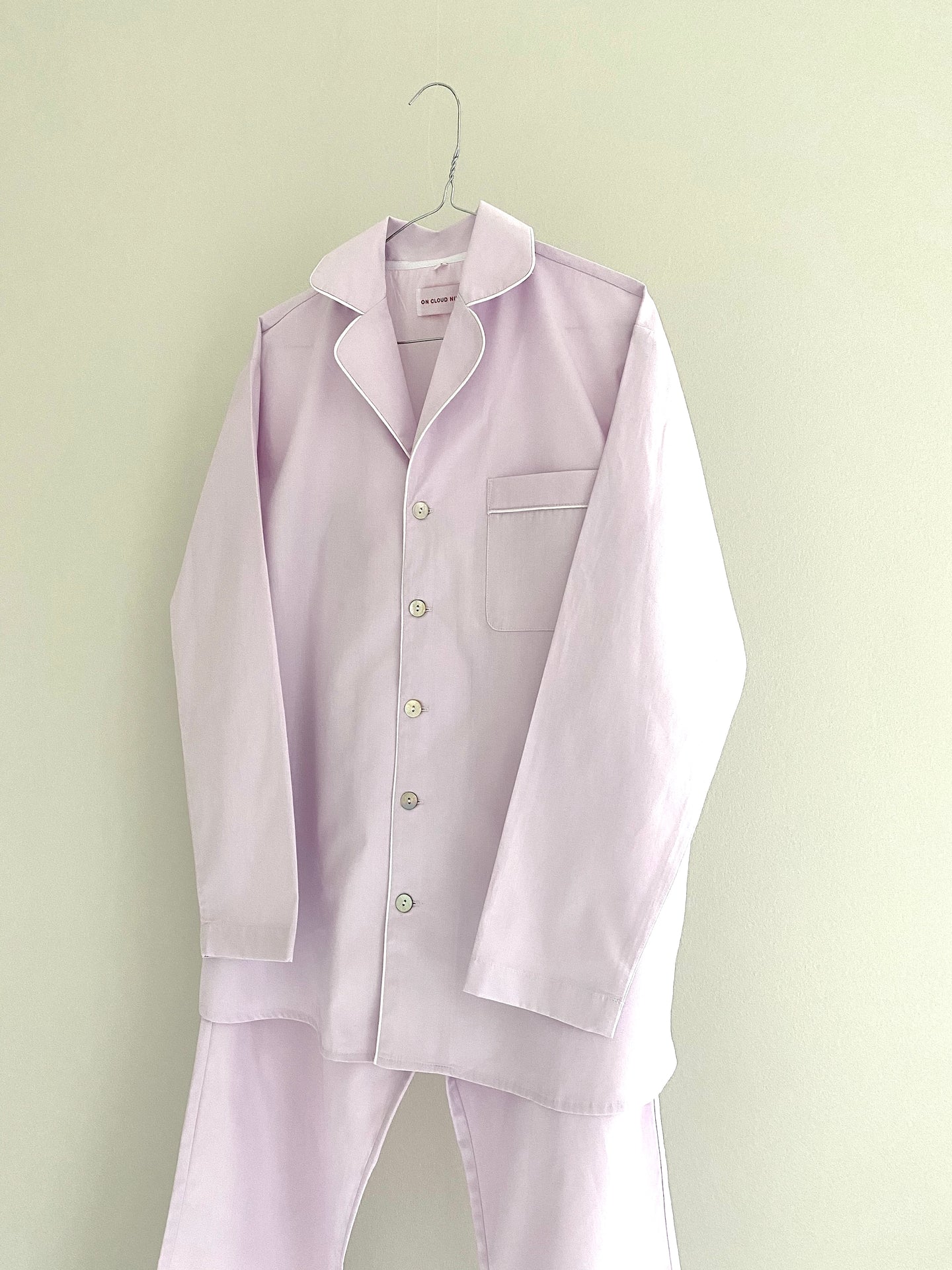 Pyjamas klassisk lys lavendel