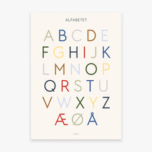 Indlæs billede til gallerivisning Plakat med alfabetet
