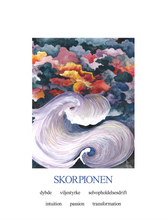 Indlæs billede til gallerivisning Skorpionen - Stjernetegnsplakat
