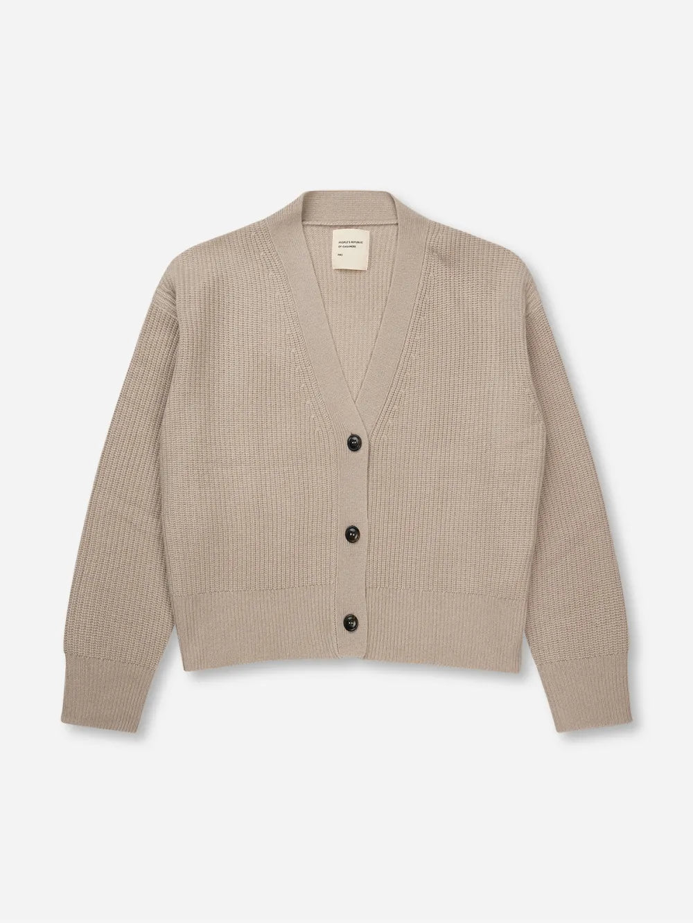 PRC • Cashmere ribbed Cardigan trench