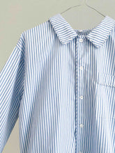 Indlæs billede til gallerivisning Pyjamas blå og hvid stribet
